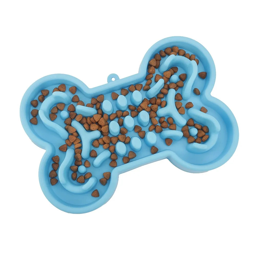 Fluffy Finds Pet Slow Feeder Bowl — Anti-Choke Puzzle Bowl for Dogs & Cats