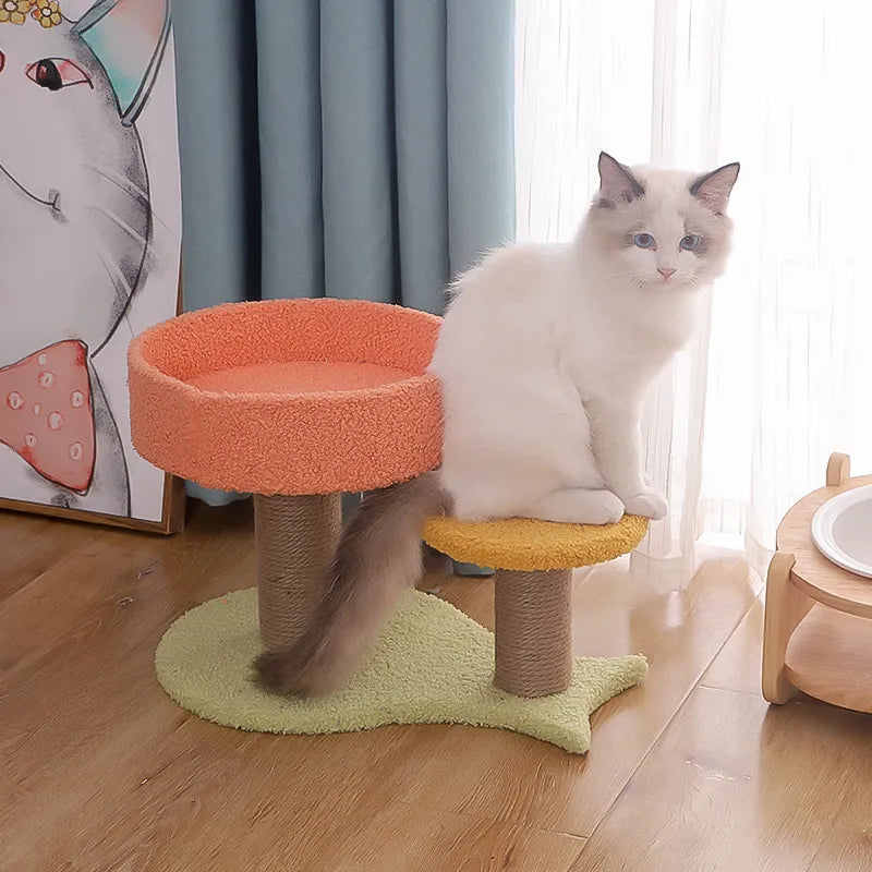 Fluffy Finds Cat Tree & Climbing Frame — Multi Level Cat Tower with Cozy Nest