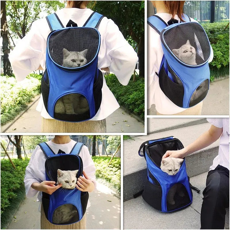 Fluffy Finds Pet Carrier Backpack — Breathable Travel Bag for Small Dogs & Cats