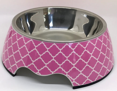 Fluffy Finds Designer Stainless Steel Pet Bowl — Stylish & Hygienic Feeding Bowl for Dogs & Cats