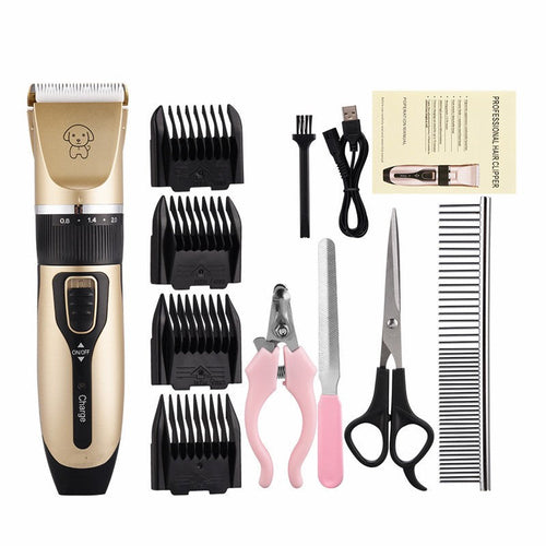 Fluffy Finds Professional Pet Grooming Kit — Complete 8-Piece Clippers, Scissors & Nail Set