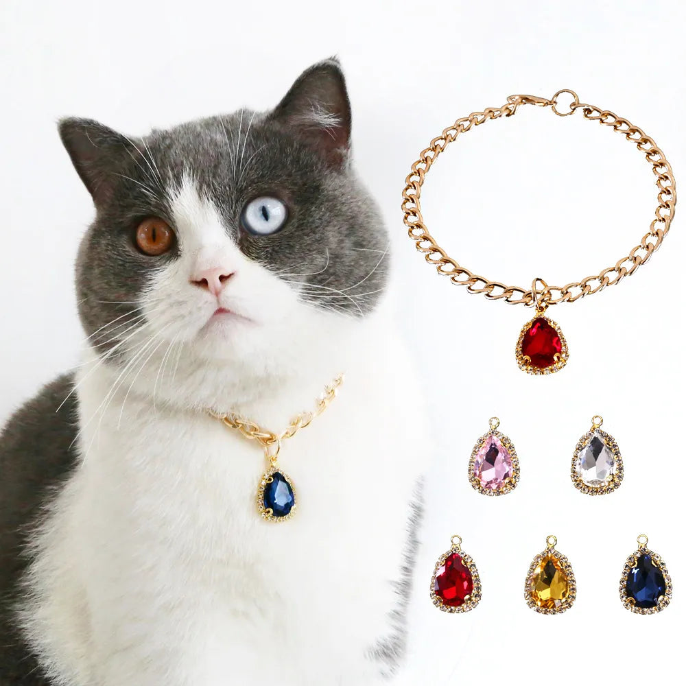 Fluffy Finds Crystal Diamond Pet Collar